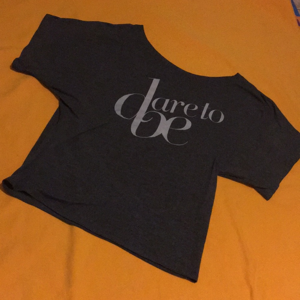 Dare to be - Dark grey loose fit top